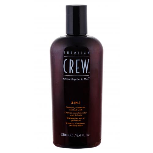American Crew 3-IN-1 250 ml šampón, kondicionér a sprchovací gél 3v1 pre mužov