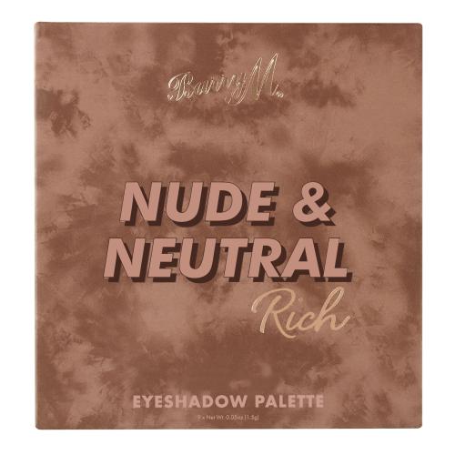Barry M Nude  Neutral Rich 13,5 g vysoko pigmentovaná paletka očných tieňov pre ženy