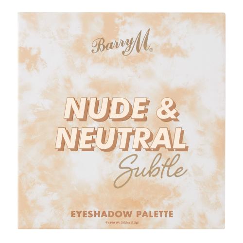 Barry M Nude  Neutral Subtle 13,5 g vysoko pigmentovaná paletka očných tieňov pre ženy