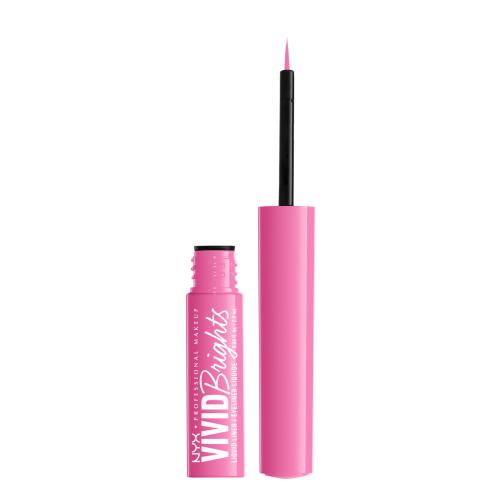 NYX Professional Makeup Vivid Brights 2 ml žiarivo farebná očná linka pre ženy 08 Don´t Pink Twice
