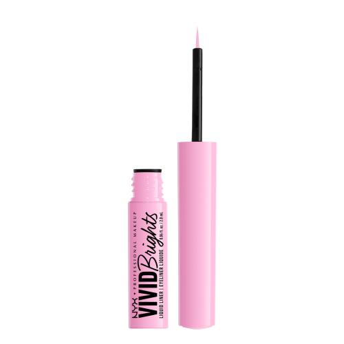 NYX Professional Makeup Vivid Brights 2 ml žiarivo farebná očná linka pre ženy 09 Sneaky Pink