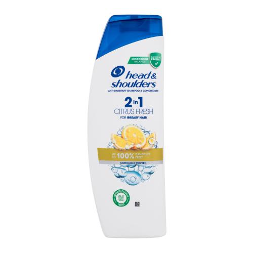 Head  Shoulders Citrus Fresh 2in1 360 ml šampón a kondicionér na mastné vlasy a lupiny unisex