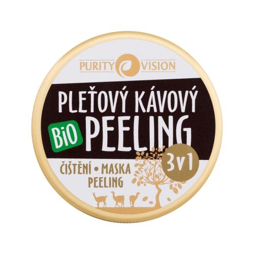 Purity Vision Coffee Bio Skin Peeling 3in1 70 ml obnovujúci a čistiaci pleťový peeling unisex