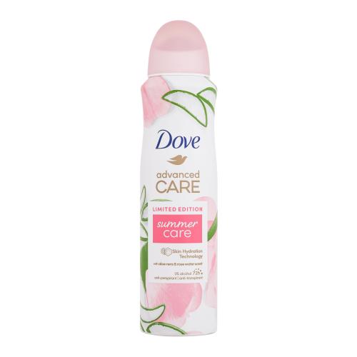 Dove Advanced Care Summer Care 72h 150 ml antiperspirant s vôňou ružovej vody a aloe vera pre ženy