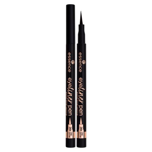Essence Eyeliner Pen Extra Long-Lasting Waterproof 1,1 ml dlhotrvajúce a vodoodolné pero na oči pre ženy 010 Blackest Black