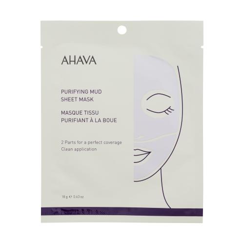 AHAVA Purifying Mud Sheet Mask 18 g čistiaca pleťová maska pre ženy