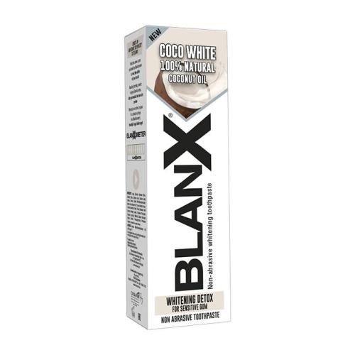 BlanX Coco White 75 ml bieliaca zubná pasta na citlivé ďasná unisex