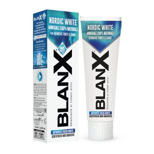 BlanX Nordic White 75 ml bieliaca zubná pasta pre až 3-krát dlhšiu sviežosť unisex