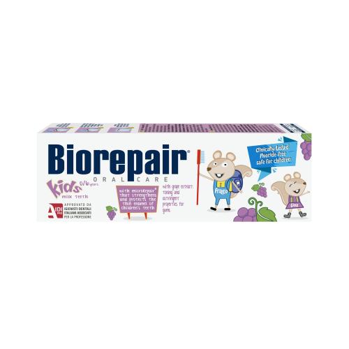 Biorepair Kids 0-6 Grape 50 ml zubná pasta pre najmenšie deti s hroznovým extraktom pre deti