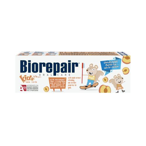 Biorepair Kids 0-6 Peach 50 ml zubná pasta pre batoľatá s broskyňovým extraktom pre deti