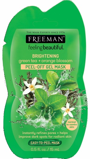 Freeman Zlupovacia gélová maska Zelený čaj & Pomarančový kvet Feeling Beautiful (Peel Off Gel Mask) 15 ml