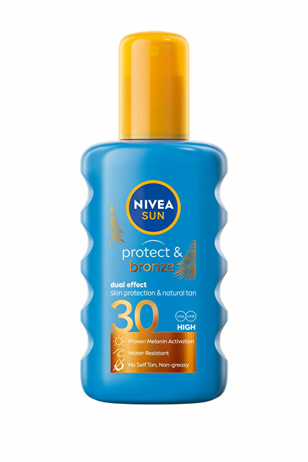 Nivea Intenzívny sprej na opaľovanie SPF 30 Sun (Protect & Bronze Sun Spray) 200 ml
