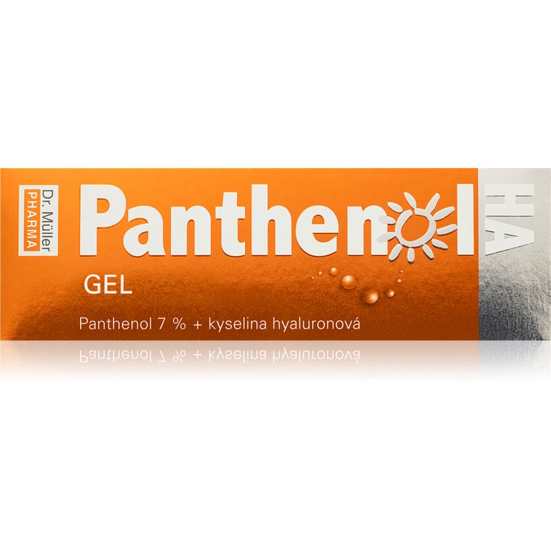 Dr. Müller Panthenol HA gel 7 percent upokojujúci gél po opaľovaní s kyselinou hyalurónovou 110 ml