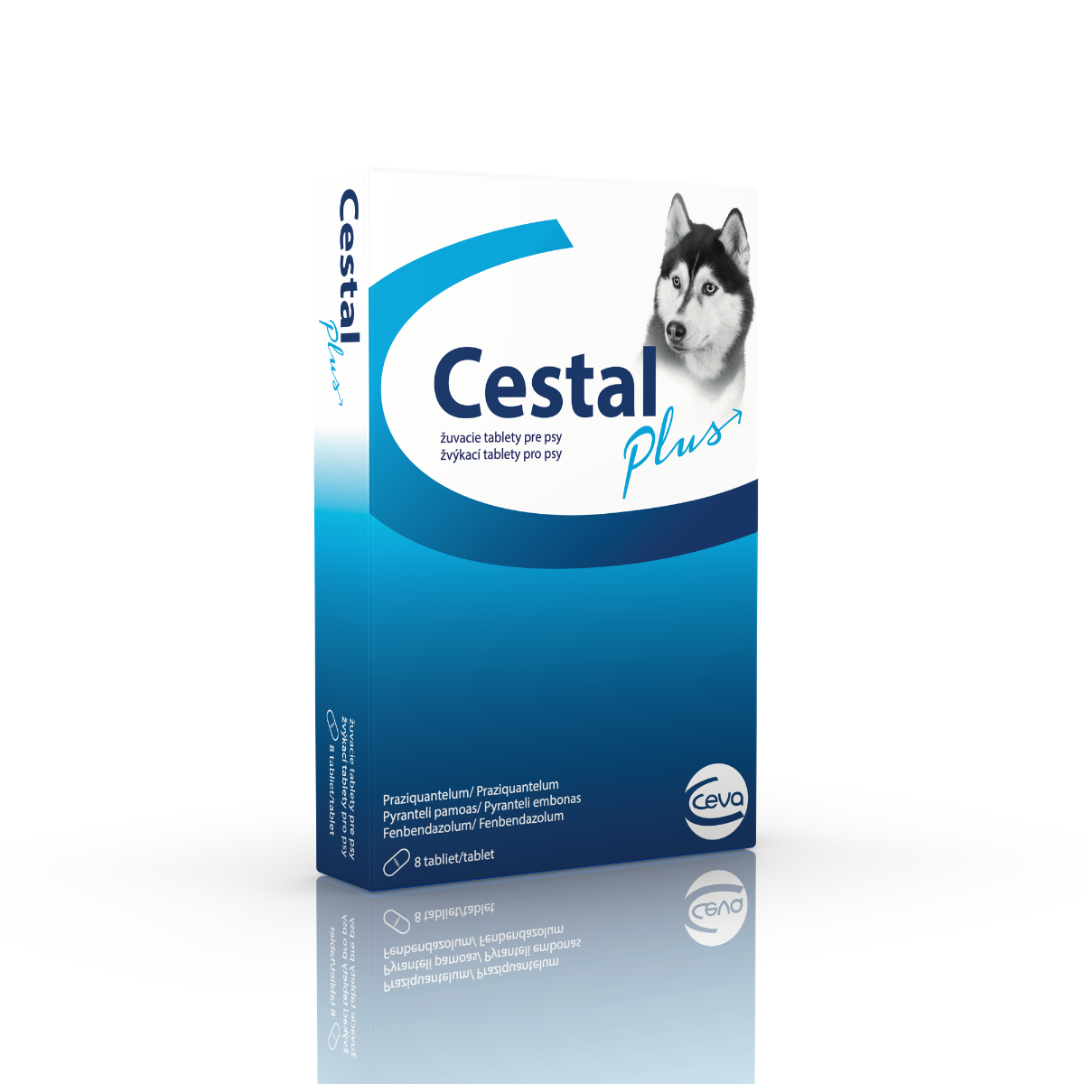 Cestal Plus žuvacie tablety pre psy, 8 tabliet