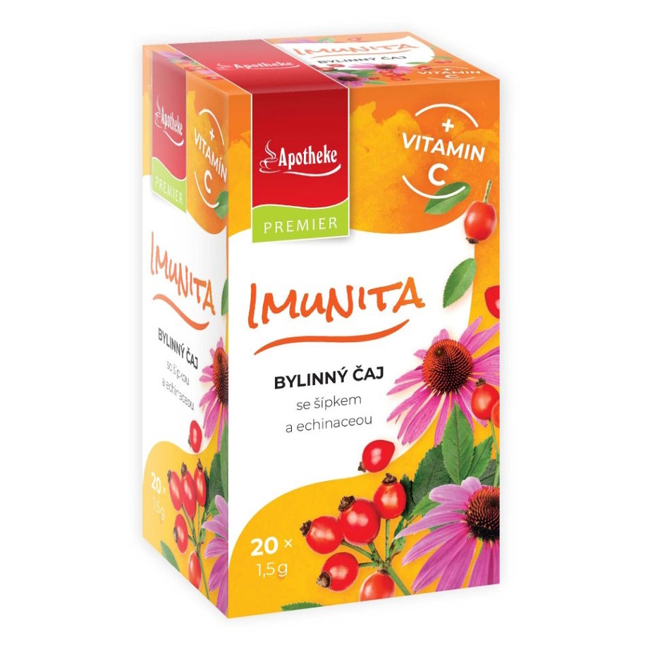 APOTHEKE Imunita bylinný čaj  vitamín C 20 sáčkov