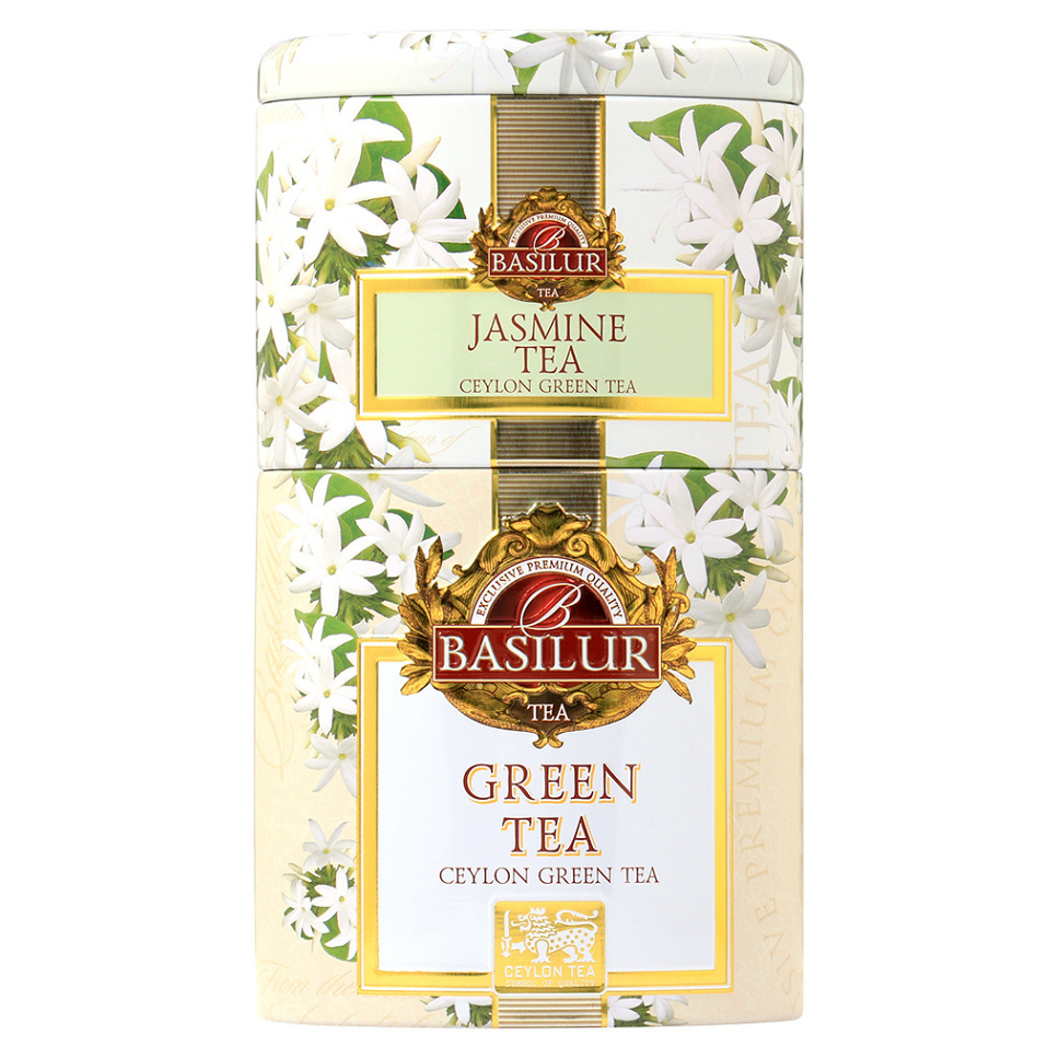 BASILUR 2v1 Jasmine  Green zelený sypaný čaj 30 g  70 g