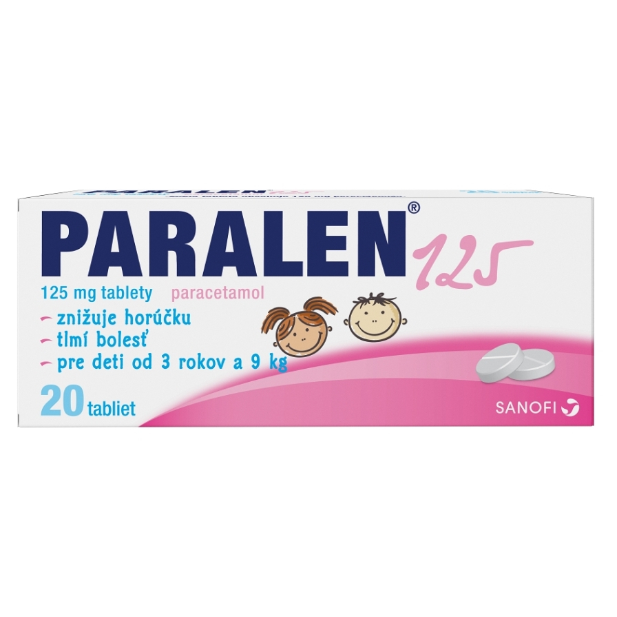 PARALEN pre deti 125 mg 20 tabliet