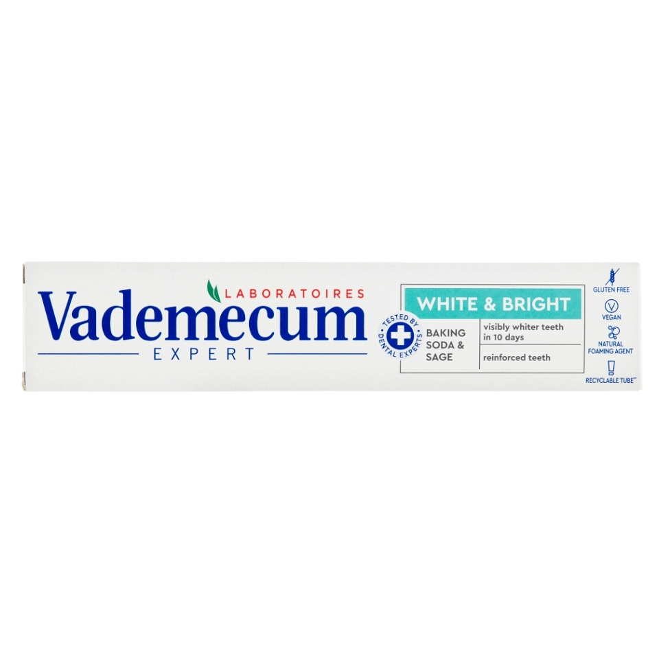 VADEMECUM Expert White  Bright Zubná pasta 75 ml ​
